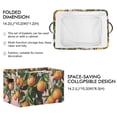 thumbnail image 2 of Yayeee 2 Pack Canvas Storage Basket with Handles for Shelves Fabric Bins Closet Organizer, Vibrant Oranges, 2 of 8
