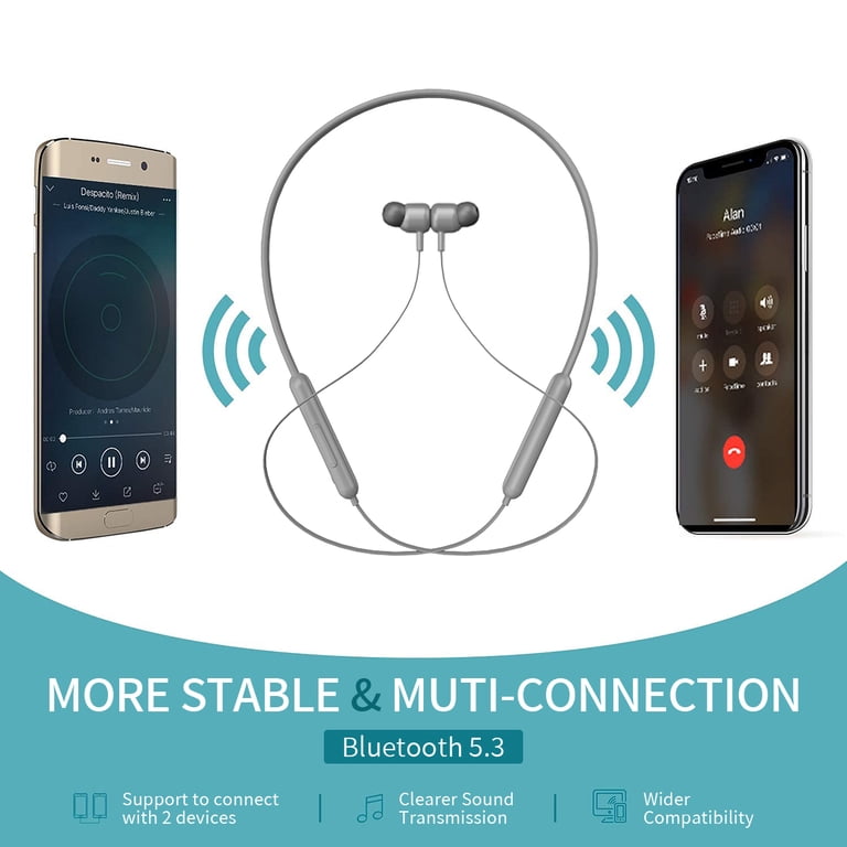 Cshidworld Bluetooth Neckband Headphones with Noise Cancellation photo 5