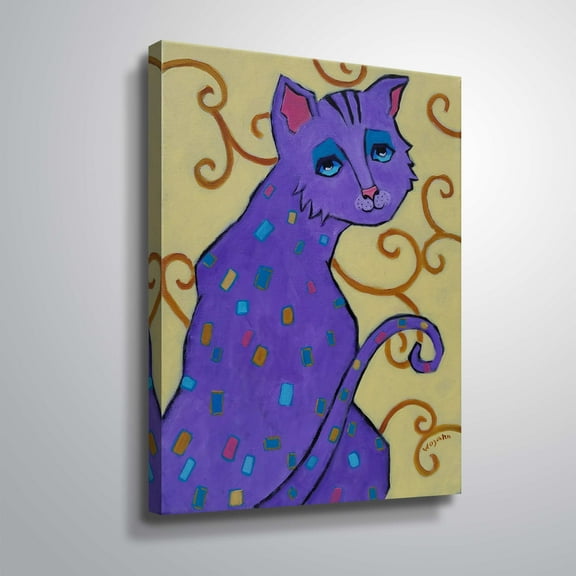 ArtWall Violet, Gallery Wrapped Canvas by Holly Wojahn