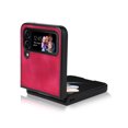 thumbnail image 6 of Compatible with Samsung Galaxy Z Flip 4 Case, Retro Anti-Drop Durable PU Leather Women Girls Men All Inclusive Reinforced Corners Case for Samsung Galaxy Z Flip 4 5G 2022, Red, 6 of 11