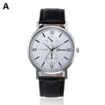 thumbnail image 2 of Unisex Watch 24 Hour Watch Leather Band Analog Alloy Quartz Wrist Watch, 2 of 6
