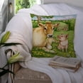 thumbnail image 3 of Carolines Treasures CDCO0360PW1414 Pigs and Cow Good Friends Canvas Decorative Pillow  14Hx14W multicolor, 3 of 4