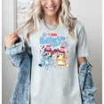 thumbnail image 4 of Moonlight Apparel Bluey Multicolor Independence Day T-Shirt for Women USA Fireworks & Characters Graphic Tee, 4 of 5