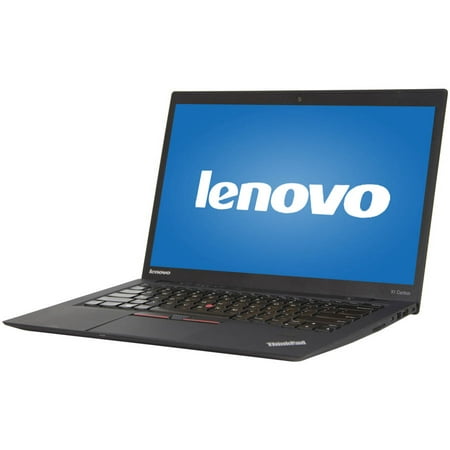 Refurbished Lenovo ThinkPad X1 Carbon 14" Laptop, Windows 10 Pro, Intel Core i5-3427U Processor, 4GB RAM, 128GB Solid State Drive