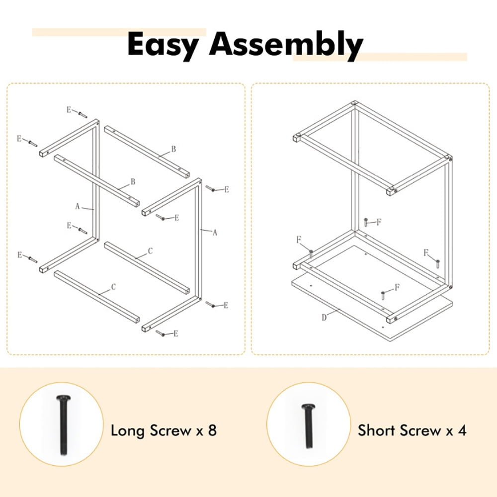 Finihen End Stand Desk, End Table, 26 Inch Beside Sofa Laptop Holder, Sofa Side Table, Bed Side Table, for Living Room, Bedroom, Dark Brown Finihen End Stand Desk, End Table, 26 Inch Beside Sofa Laptop Holder, Sofa Side Table, Bed Side Table, for Living Room, Bedroom, Dark Brown