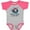 Baseball Heather and Hot Pink, variant on Inktastic Nana and Papa Love Me Grandson Boys Baby Bodysuit