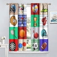 thumbnail image 6 of Basketball Curtains Boys Sport Kid Curtains for Bedroom, Basketball Sport Theme Window Treatments for Living Room,Teen Boys Girls Room Decor Drapes 2 Panel Sets,55x63 Inch, 6 of 6