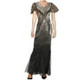 thumbnail image 1 of Cameland Robe de Soirée pour Femme, Ourlet Sirène à Paillettes des Années 1920, Maxi Longue, Robe de Bal Formelle, 1 of 3