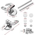 thumbnail image 2 of Vis Filetée Durable pour Assemblage, Résistance à la Corrosion Finition Chrome Boulons de Fixation en Alliage de Zinc avec Installation Facile pour Divers Styles de Toilettes Y Compris Métal en Bois, 2 of 5