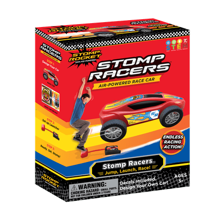 Stomp Racers Air Powered Cars by Stomp Rocket - Includes 1 Race Car and Launcher, Fun Outdoor Toys for Boys and Girls Ages 5 and up