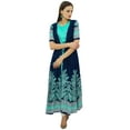 thumbnail image 3 of Bimba 2 Piece Anarkali Designer Kurti With Shrug Rayon Kurta Maxi Dress, 3 of 9