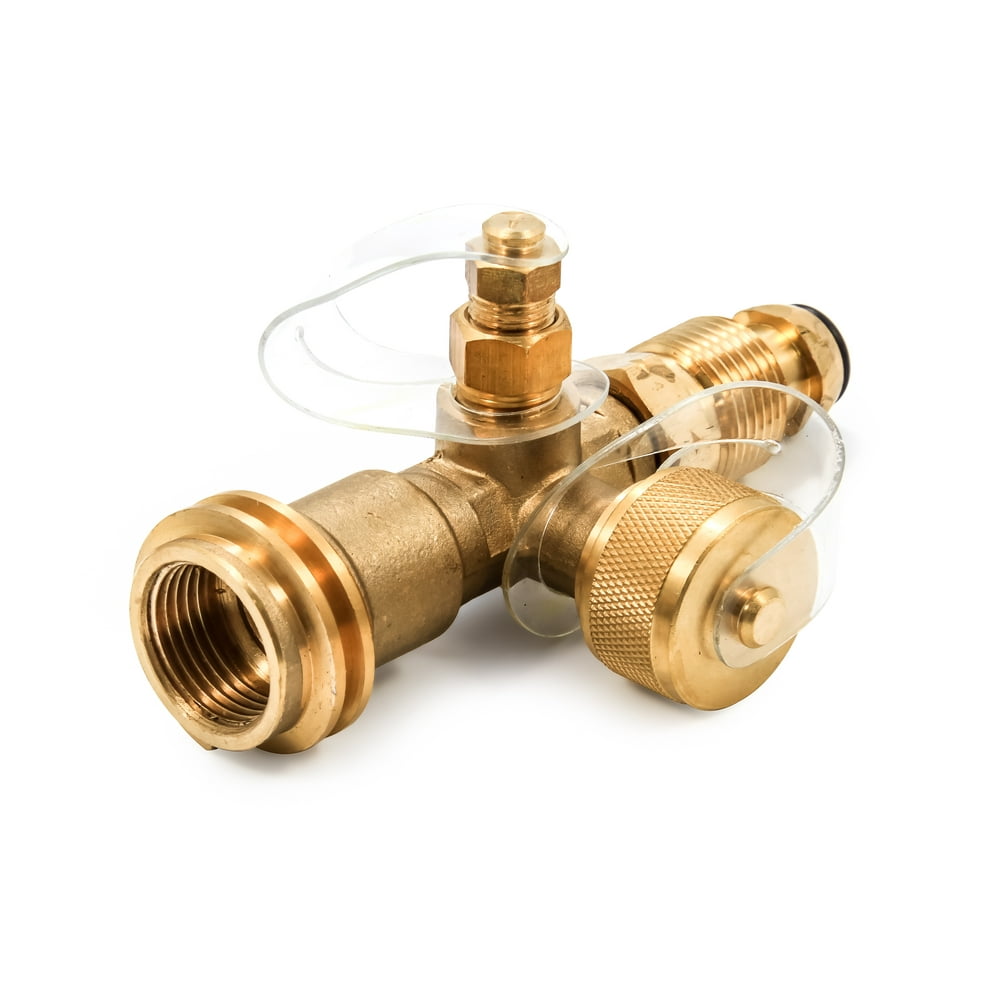 Camco 4-Port Propane Brass Tee - Mounts In-Line Between Supply and RV ...