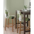 thumbnail image 2 of Sage Green Ombre Bar Stool Covers Set of 6, Vintage Shabby Abstract Plaid Art Stretch Washable Bar Chair Covers with Backs, Removable Pub Counter Height Chair Cover for Kitchen Dining Room Cafe, 2 of 7