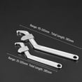 thumbnail image 2 of SENRISE Adjustable Hook Pin Spanner Wrench Locking Crescent 35mm-165mm Silver, 2 of 6