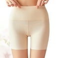 thumbnail image 5 of OFFIGAM Khaki High Waist Safety Shorts with Elastic Waistband Ice Workwear, 5 of 10