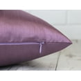 thumbnail image 3 of Aiking Home Solid Faux Silk Decorative Throw Pillow COVER 18 by 18 - Lavender, 3 of 3