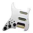 thumbnail image 4 of Guitar Loaded Pickguard, Guitar Pickguard, Pickup Left Practical Electronic Components, Replacement Guitar Pickup for Electric Guitars Fitment white, 4 of 8