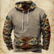 thumbnail image 3 of Sudadera con capucha y estampado vintage para hombre, estilo étnico, para otoño e invierno, ropa informal de gran tamaño para hombre, jersey de calle diario, 3 of 5