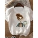 thumbnail image 2 of Women'S Casual Round Neck T-Shirt with Anime Print And Applique Details for Summer, 2 of 5