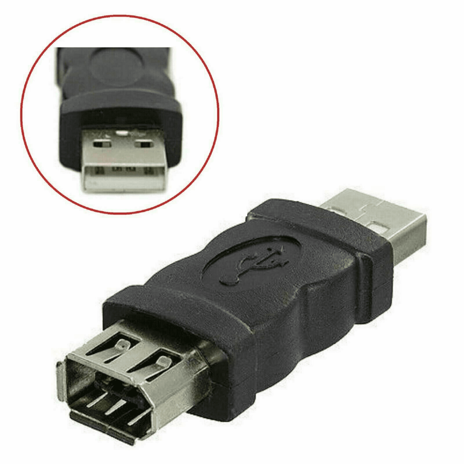 6in1 USB Adapter Travel Kit Cable to Firewire IEEE 1394 6 Adapters A/b New 