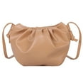 thumbnail image 2 of Windfall Women Fashion Solid Color Faux Leather Zip Dumpling Crossbody Bag Shoulder Pouch, 2 of 7