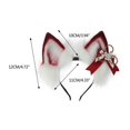 thumbnail image 3 of Girls Anime Hairhoop Plush Beast Ears Rechargeable Hair Bands Cos-play Costume Party Headdress Women Comic Show Headwear, 3 of 4