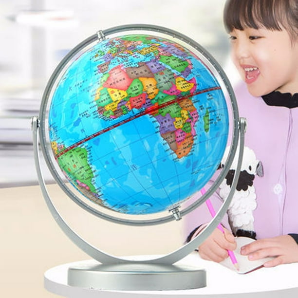 360 rotating world globe map of earth geography vintage children gift