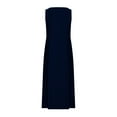 thumbnail image 4 of DDAPJ pyju Women Sleeveless Maxi Sundress Solid Casual Linen Dress Loose Comfy Summer Dresses with Pockets Prime Sale Navy M, 4 of 6