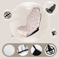 thumbnail image 3 of Colorful Heart Pattern Fabric Car Seat Covers Front Seats Universal Fit for Cars SUV Truck Auto Interior Accessories, 3 of 3