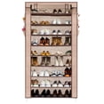 thumbnail image 1 of Ktaxon 10 Tiers 45 Pairs Shoe Rack Shoe Shelf Shoe Storage Cabinet Organizer Space Saving Shoes Tower with Non-woven Fabric Cover Closet, Multiple Colors, 1 of 14