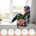 thumbnail image 6 of My Hero Academia Wearable Blanket Cloak Arctic Velvet Hooded Blanket Soft Fuzzy Hoodie Blanket Cape for Adults Kids 50"x60", 6 of 8
