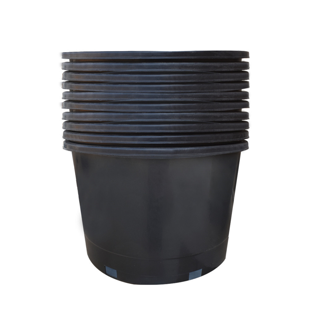 LABLT 10-Pack 10 Gallon Premium Black Nursery Pot Plant Container Garden Planter Pots