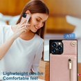 thumbnail image 5 of Wallet Case for  PU Zipper Wallet Smartphone Case with Card Holder & Shoulder Strap, 5 of 5