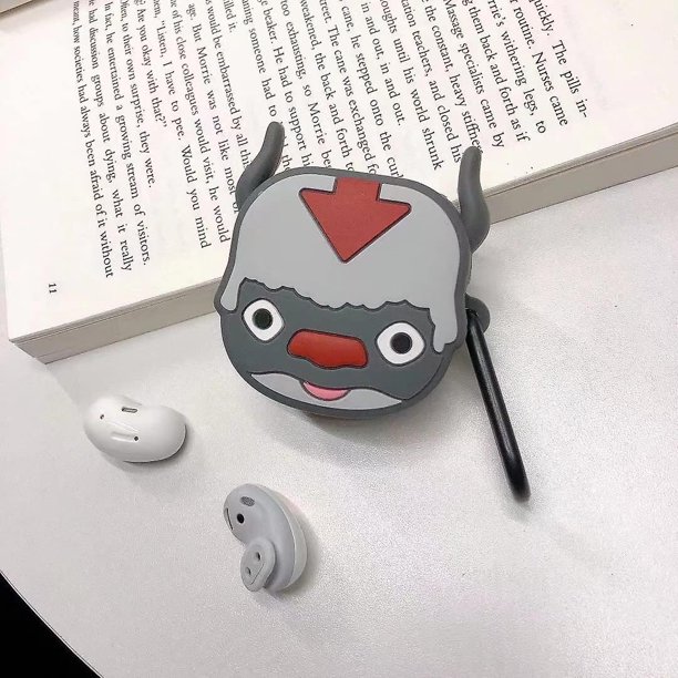 (Paquete de 2) Funda de silicona diseñada para auriculares Samsung Galaxy Buds Live / Galaxy Buds Pro (2021), funda protectora para auriculares de dibujos animados