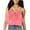 Pink, variant on Womens Cute Crop Top Ruffle Lace Trim Babydoll Button up Blouse Tie Front Flowy Sleeveless Camisole Shirt (S, Pink)