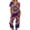 Purple, variant on Women's Halloween Loungewear Set Short Sleeve V Neck Top and Capri Pants Tie Dye Pumpkin Pattern Relaxed Fit Sleepwear Pajama Set for Home Party Daily Wear Cyan L
