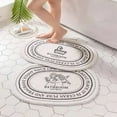 thumbnail image 3 of Bobasndm Black White Bathroom Rugs Soft Absorbent Cute Bath Mat for Bathroom Floor, Machine Washable Non-Slip Bath Rug for Shower Toilet Tub, Bathroom Decor Plush Bathmat Carpets, 3 of 9