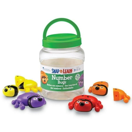 Learning Resources Snap-n-Learn Number Bugs, 18 Pieces, Ages 2+