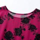 thumbnail image 2 of TaTaai Stretchy Lightweight Rose Print Women's Loose Fit Long Sleeve Round Neck Top Classic Neckline for Commute Casual Holiday Wear Gift, 2 of 7