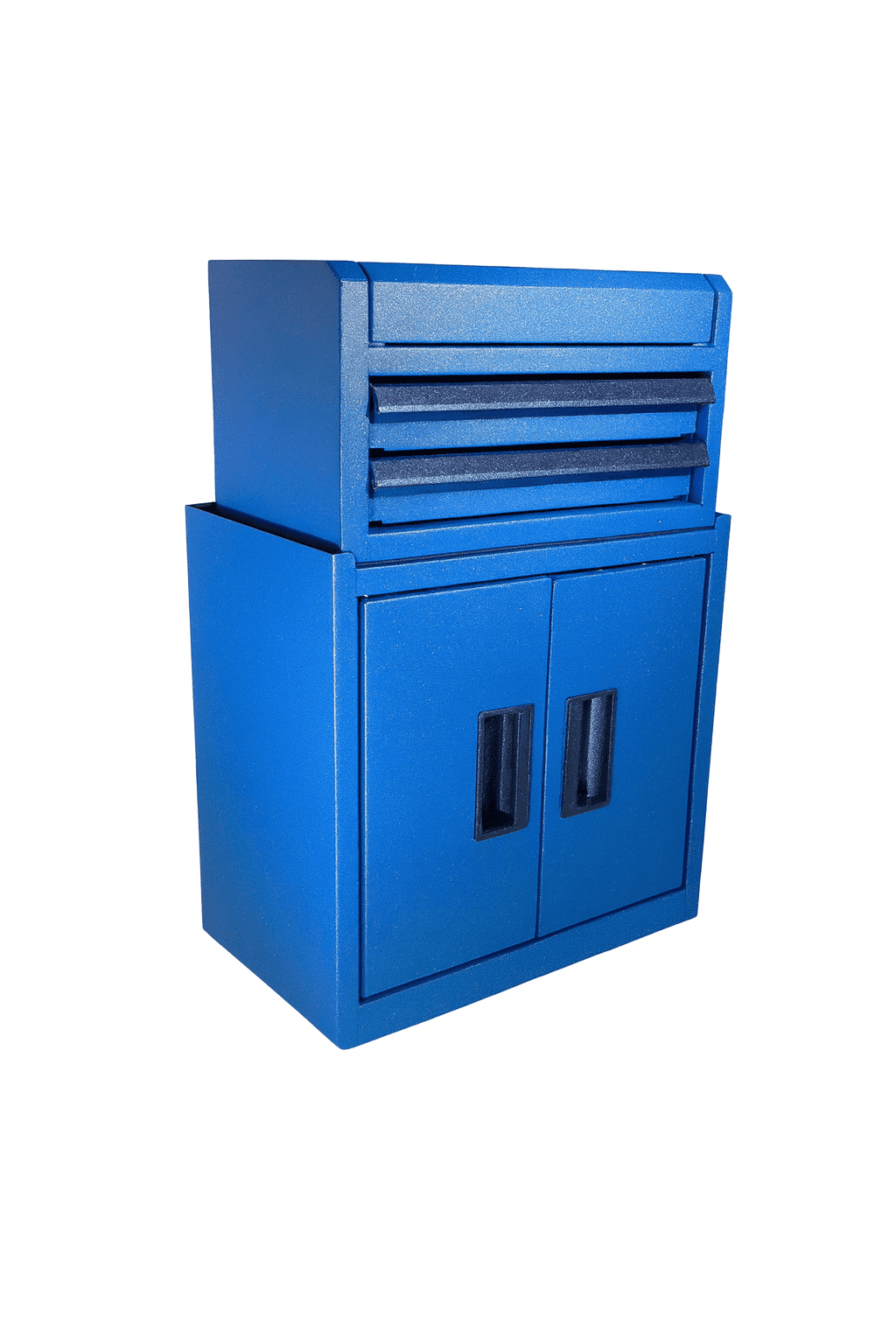 Hyper Tough Limited Edition 10-inch 2-Drawer Steel Mini Tool Organizer Box, Blue Diamond Gltter