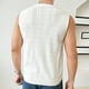 thumbnail image 4 of Chaleco sin mangas con capucha y cuello en V de malla para hombre - Diseño hueco, poliéster, corte holgado informal (S-XXXL), 4 of 6