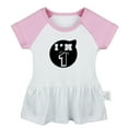 thumbnail image 5 of Pack of 2, Happy First Birthday & I'm 1 Funny Dresses For Baby, Newborn Babies Skirts, Infant Princess Dress, Toddler Frocks (Pink Raglan Dresses, 6-12 Months), 5 of 5