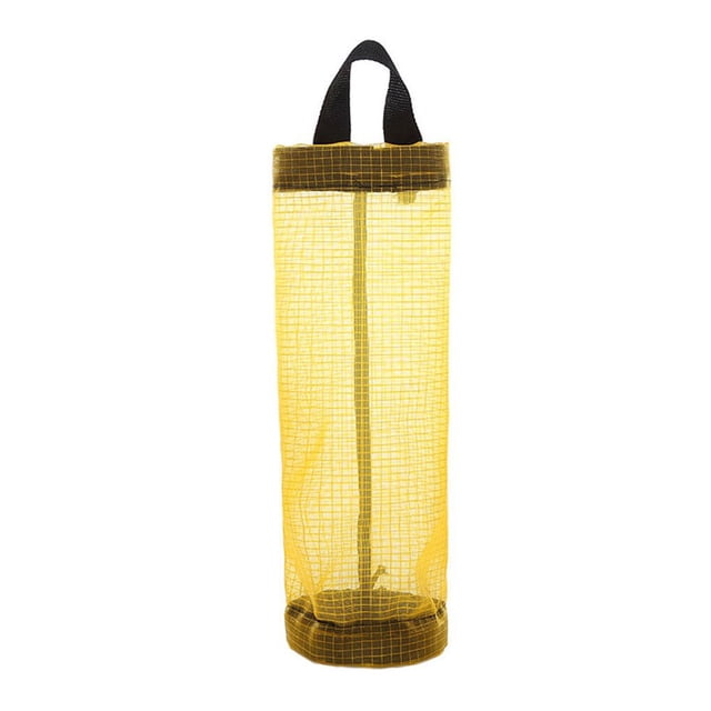 Soporte para bolsa de comestibles para el hogar, dispensador de soporte de bolsa de plástico para montaje en pared, almacenamiento colgante, Almacenamiento y organización del hogar Amarillo Billuyoard JJ17820-01B