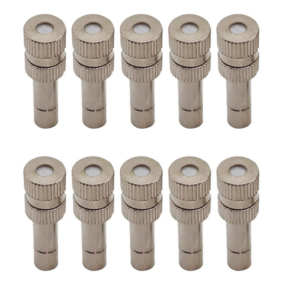10 Pack Of Brass Misting Nozzles For Effective Water Irrigation Systems