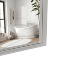 thumbnail image 6 of 48x32 Oversized Modern Rectangle Bathroom Mirror with SIlver Frame Decorative Large Wall Mirrors for Bathroom Living Room Bedroom Vertical or Horizontal Wall Mounted mirror with Aluminum Frame, 6 of 13