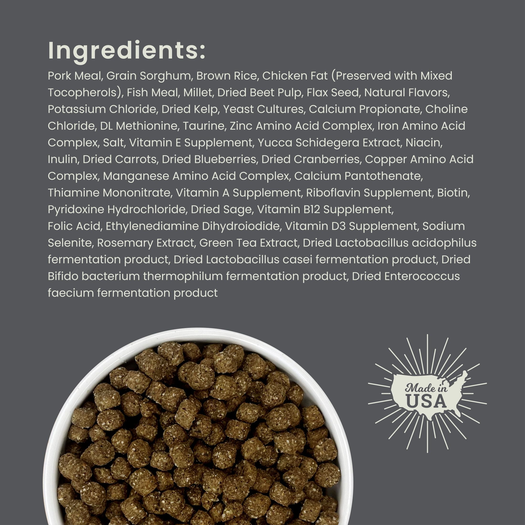 Muenster Perfect Balance Ancient Grains Pork Moderate Protein and Fat Dry Dog Food, All Life Stages, 30 lb Bag