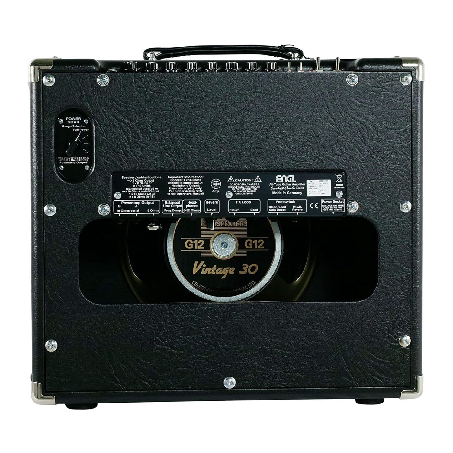 ENGL Amplifiers Ironball 20W 1x12 inch Tube Guitar Combo Amp with Reverb Effects Loop Dual Channel (Black)