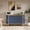 blue, variant on 60 Inch Modern Curved Sideboard Buffet, Faux Marble Top with 3 Drawers & Adjustable Shelves, Ideal Coffee Bar Cabinet for Dining Room