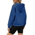 thumbnail image 6 of Xcmzpl Women's Hoodies Basic Solid Color Hooded Sweatshirt Trendy Pullover Tops Comfort Long Sleeve Shirts Fall Clothes, 6 of 9