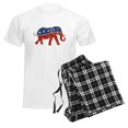 thumbnail image 6 of CafePress - Glitter Republican Elephant Men's Light Pajamas - Men's Light Loose Fit Cotton Pajama Set, 6 of 7